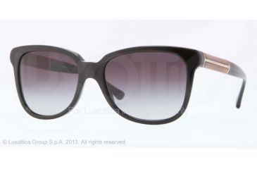 Image of Burberry BE4157 Progressive Prescription Sunglasses BE4157-30018G-56 - Lens Diameter 56 mm, Frame Color Black