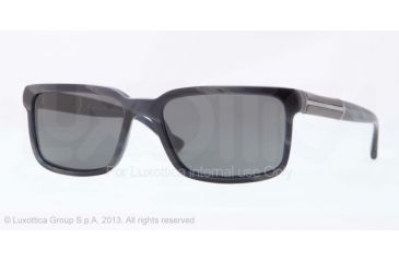 Image of Burberry BE4158 Progressive Prescription Sunglasses BE4158-341987-56 - Lens Diameter 56 mm, Frame Color Blue Horn