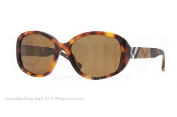 Image of Burberry BE4159 Single Vision Prescription Sunglasses BE4159-331683-57 - Lens Diameter 57 mm, Frame Color Light Havana
