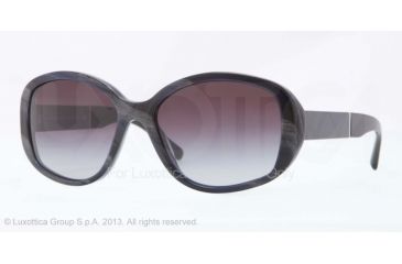 Image of Burberry BE4159 Single Vision Prescription Sunglasses BE4159-34198G-57 - Lens Diameter 57 mm, Frame Color Blue Horn