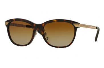 Image of Burberry BE4169Q Single Vision Prescription Sunglasses BE4169Q-3002T5-57 - Lens Diameter 57 mm, Frame Color Dark Havana