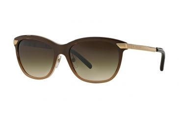 Image of Burberry BE4169Q Single Vision Prescription Sunglasses BE4169Q-342613-57 - Lens Diameter 57 mm, Frame Color Brown Gradient Beige
