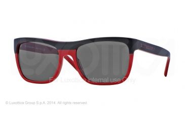 Image of Burberry BE4171 Single Vision Prescription Sunglasses BE4171-345987-57 - Lens Diameter 57 mm, Frame Color Top Black/red