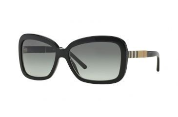 Image of Burberry BE4173 Single Vision Prescription Sunglasses BE4173-300111-58 - Lens Diameter 58 mm, Frame Color Black