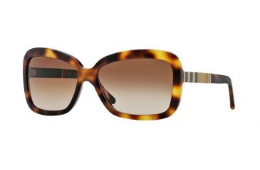 Image of Burberry BE4173 Single Vision Prescription Sunglasses BE4173-331613-58 - Lens Diameter 58 mm, Frame Color Light Havana