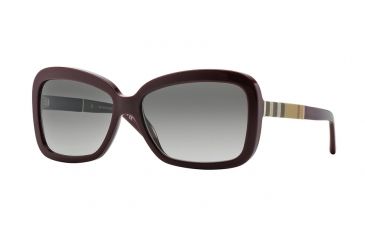 Image of Burberry BE4173 Single Vision Prescription Sunglasses BE4173-340311-58 - Lens Diameter 58 mm, Frame Color Bordeaux