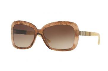 Image of Burberry BE4173 Single Vision Prescription Sunglasses BE4173-361213-58 - Lens Diameter 58 mm, Frame Color Brown Gradient Striped