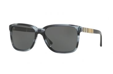 Image of Burberry BE4181 Progressive Prescription Sunglasses BE4181-361087-58 - Lens Diameter 58 mm, Frame Color Striped Blue