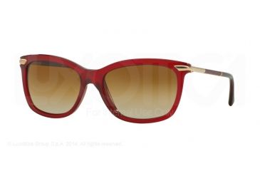 Image of Burberry BE4185 Single Vision Prescription Sunglasses BE4185-3495T5-57 - Lens Diameter 57 mm, Frame Color Bordeaux