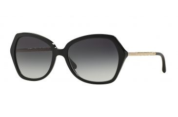 Image of Burberry BE4193 Progressive Prescription Sunglasses BE4193-30018G-57 - Lens Diameter 57 mm, Frame Color Black