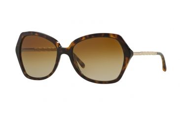 Image of Burberry BE4193 Progressive Prescription Sunglasses BE4193-3002T5-57 - Lens Diameter 57 mm, Frame Color Dark Havana