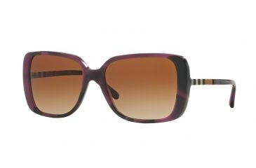 Image of Burberry BE4198 Bifocal Prescription Sunglasses BE4198-351913-57 - Lens Diameter 57 mm, Frame Color Spotted Violet