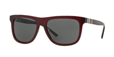 Image of Burberry BE4201 Single Vision Prescription Sunglasses BE4201-354387-58 - Lens Diameter 58 mm, Frame Color Bordeaux