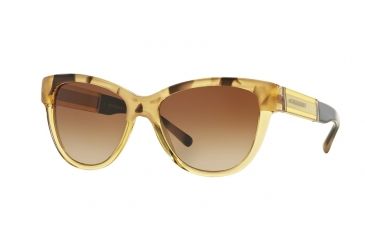 Image of Burberry BE4206 Single Vision Prescription Sunglasses BE4206-356213-55 - Lens Diameter 55 mm, Frame Color Top Light Horn On Yellow