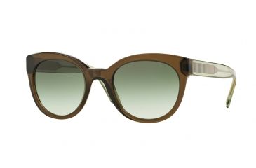 Image of Burberry BE4210 Progressive Prescription Sunglasses BE4210-30108E-52 - Lens Diameter 52 mm, Frame Color Olive Green