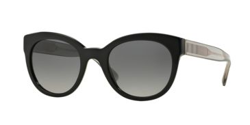 Image of Burberry BE4210F Progressive Prescription Sunglasses BE4210F-3001T3-52 - Lens Diameter 52 mm, Frame Color Black