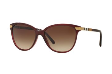 Image of Burberry BE4216 Single Vision Prescription Sunglasses BE4216-301413-57 - Lens Diameter 57 mm, Frame Color Bordeaux