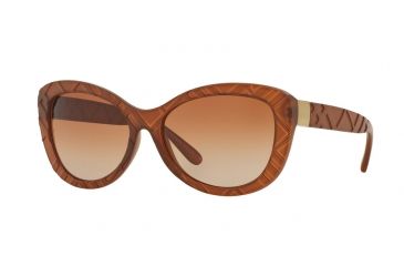 Image of Burberry BE4217 Progressive Prescription Sunglasses BE4217-357513-56 - Lens Diameter 56 mm, Frame Color Matte Brown