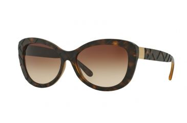 Image of Burberry BE4217 Progressive Prescription Sunglasses BE4217-357813-56 - Lens Diameter 56 mm, Frame Color Matte Dark Havana