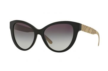 Image of Burberry BE4220 Progressive Prescription Sunglasses BE4220-34648G-56 - Lens Diameter 56 mm, Frame Color Matte Black
