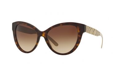Image of Burberry BE4220 Progressive Prescription Sunglasses BE4220-353613-56 - Lens Diameter 56 mm, Frame Color Matte Dark Havana