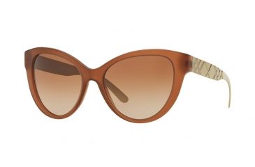 Image of Burberry BE4220F Progressive Prescription Sunglasses BE4220F-357513-56 - Lens Diameter 56 mm, Frame Color Matte Brown