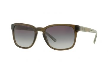 Image of Burberry BE4222 Single Vision Prescription Sunglasses BE4222-30108G-55 - Lens Diameter 55 mm, Frame Color Olive Green