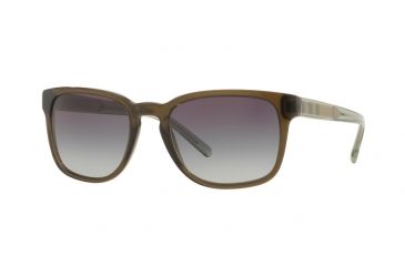 Image of Burberry BE4222F Progressive Prescription Sunglasses BE4222F-30108G-55 - Lens Diameter 55 mm, Frame Color Olive Green