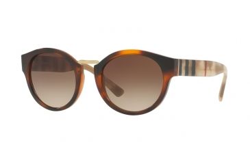 Image of Burberry BE4227 Progressive Prescription Sunglasses BE4227-360113-50 - Lens Diameter 50 mm, Frame Color Light Havana