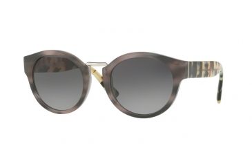 Image of Burberry BE4227 Progressive Prescription Sunglasses BE4227-3670T3-50 - Lens Diameter 50 mm, Frame Color Striped Grey