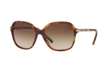 Image of Burberry BE4228 Single Vision Prescription Sunglasses BE4228-331613-57 - Lens Diameter 57 mm, Frame Color Light Havana