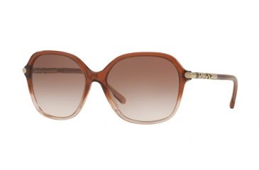 Image of Burberry BE4228 Single Vision Prescription Sunglasses BE4228-360813-57 - Lens Diameter 57 mm, Frame Color Brown Gradient Pink