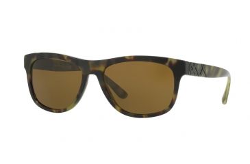 Image of Burberry BE4234 Single Vision Prescription Sunglasses BE4234-328073-57 - Lens Diameter 57 mm, Frame Color Green Havana