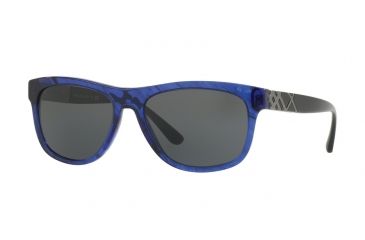 Image of Burberry BE4234 Single Vision Prescription Sunglasses BE4234-362687-57 - Lens Diameter 57 mm, Frame Color Blue Havana