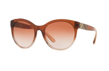 Image of Burberry BE4236F Single Vision Prescription Sunglasses BE4236F-360813-56 - Lens Diameter 56 mm, Frame Color Brown Gradient Pink