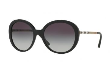 Image of Burberry BE4239Q Single Vision Prescription Sunglasses BE4239Q-30018G-57 - Lens Diameter 57 mm, Frame Color Black
