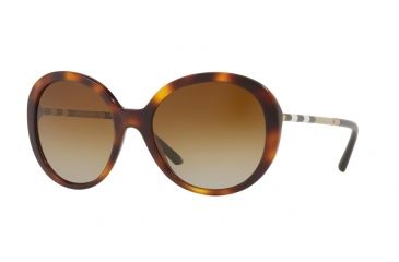 Image of Burberry BE4239Q Single Vision Prescription Sunglasses BE4239Q-3316T5-57 - Lens Diameter 57 mm, Frame Color Light Havana