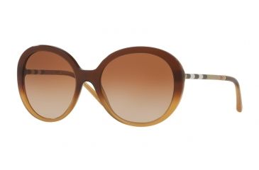 Image of Burberry BE4239Q Single Vision Prescription Sunglasses BE4239Q-336913-57 - Lens Diameter 57 mm, Frame Color Brown Gradient Hazelnut