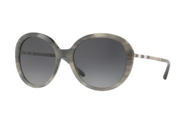 Image of Burberry BE4239Q Single Vision Prescription Sunglasses BE4239Q-3658T3-57 - Lens Diameter 57 mm, Frame Color Striped Grey