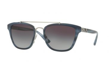 Image of Burberry BE4240 Bifocal Prescription Sunglasses BE4240-36288G-56 - Lens Diameter 56 mm, Frame Color Striped Blue