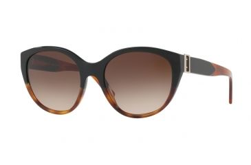 Image of Burberry BE4242F Single Vision Prescription Sunglasses BE4242F-363213-55 - Lens Diameter 55 mm, Frame Color Black / Havana
