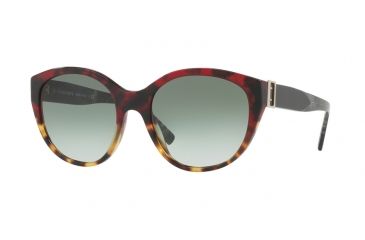 Image of Burberry BE4242F Single Vision Prescription Sunglasses BE4242F-36358E-55 - Lens Diameter 55 mm, Frame Color Red Havana/light Havana