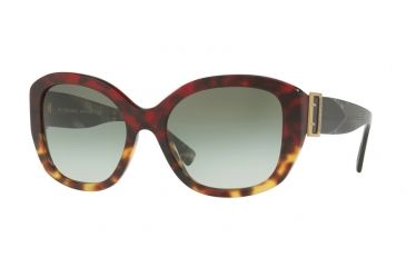 Image of Burberry BE4248 Single Vision Prescription Sunglasses BE4248-36358E-57 - Lens Diameter 57 mm, Frame Color Red Havana/light Havana