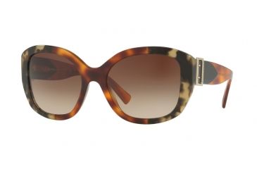 Image of Burberry BE4248 Single Vision Prescription Sunglasses BE4248-363913-57 - Lens Diameter 57 mm, Frame Color Havana Grey/brown/grey