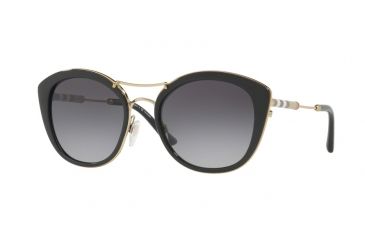 Image of Burberry BE4251Q Bifocal Prescription Sunglasses BE4251Q-3001T3-53 - Lens Diameter 53 mm, Frame Color Black