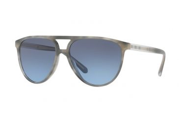 Image of Burberry BE4254 Single Vision Prescription Sunglasses BE4254-36588F-58 - Lens Diameter 58 mm, Frame Color Striped Grey