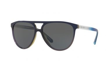 Image of Burberry BE4254 Single Vision Prescription Sunglasses BE4254-366287-58 - Lens Diameter 58 mm, Frame Color Top Blue Grad On Olive Green