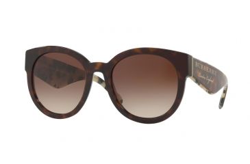 Image of Burberry BE4260F Single Vision Prescription Sunglasses BE4260F-368813-54 - Lens Diameter 54 mm, Frame Color Dark Havana