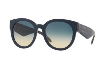 Image of Burberry BE4260F Single Vision Prescription Sunglasses, 54mm, Blue, BE4260F-369079-54-SV