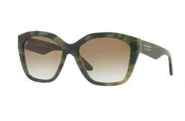 Image of Burberry BE4261 Bifocal Prescription Sunglasses BE4261-36598E-57 - Lens Diameter 57 mm, Frame Color Striped Green